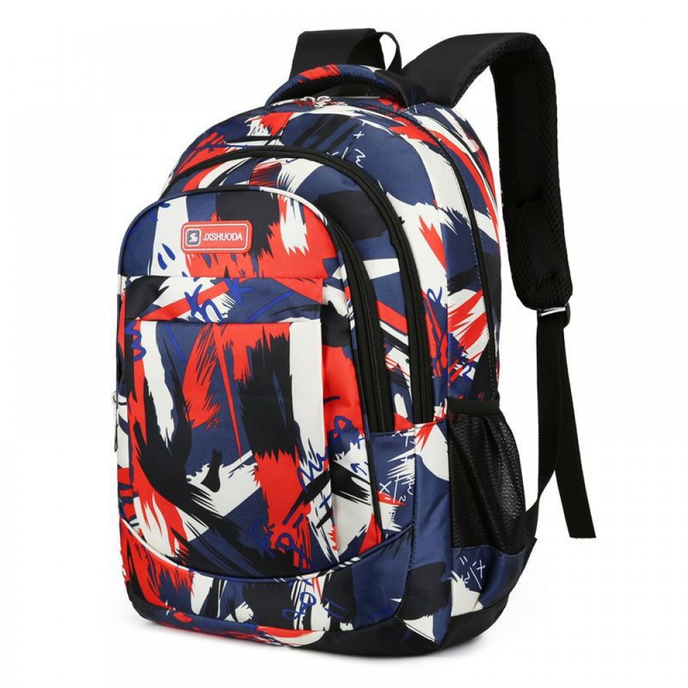 Cross-border wholesale export large-capacity backpack for men and women, outdoor travel and leisure backpack, Oxford camouflage student backpack