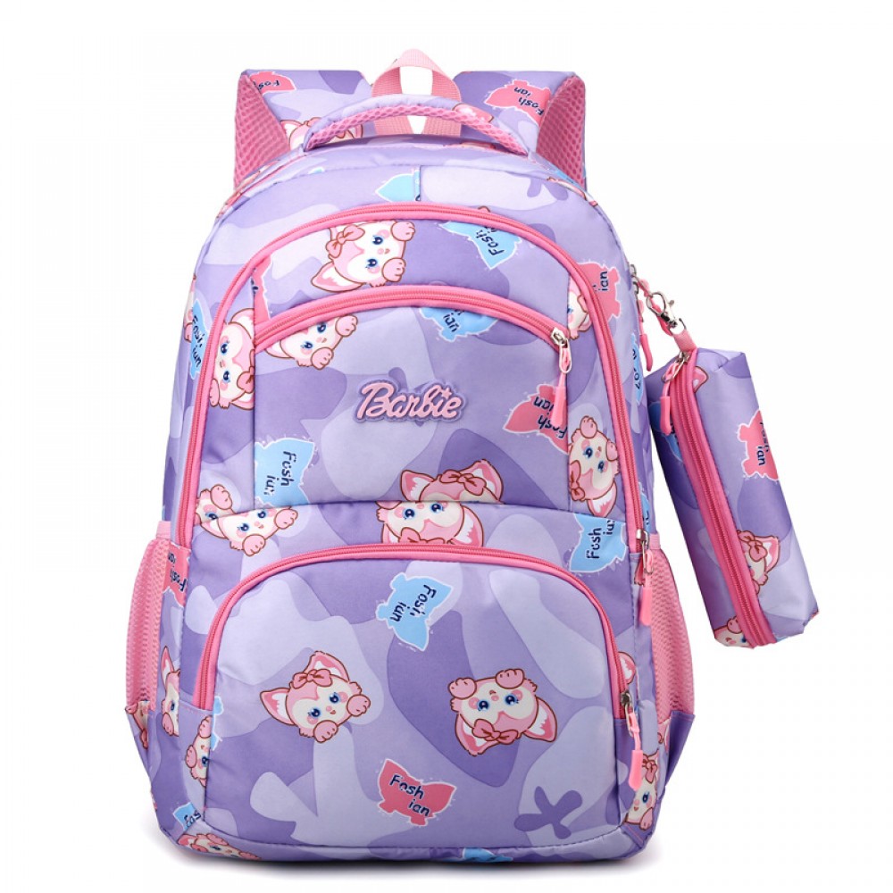 Cross-border e-commerce two-piece set: pencil case and trendy backpack — Korean-style unisex school backpack for elementary, middle, and high school students