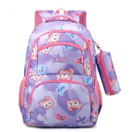 Cross-border e-commerce two-piece set: pencil case and trendy backpack — Korean-style unisex school backpack for elementary, middle, and high school students