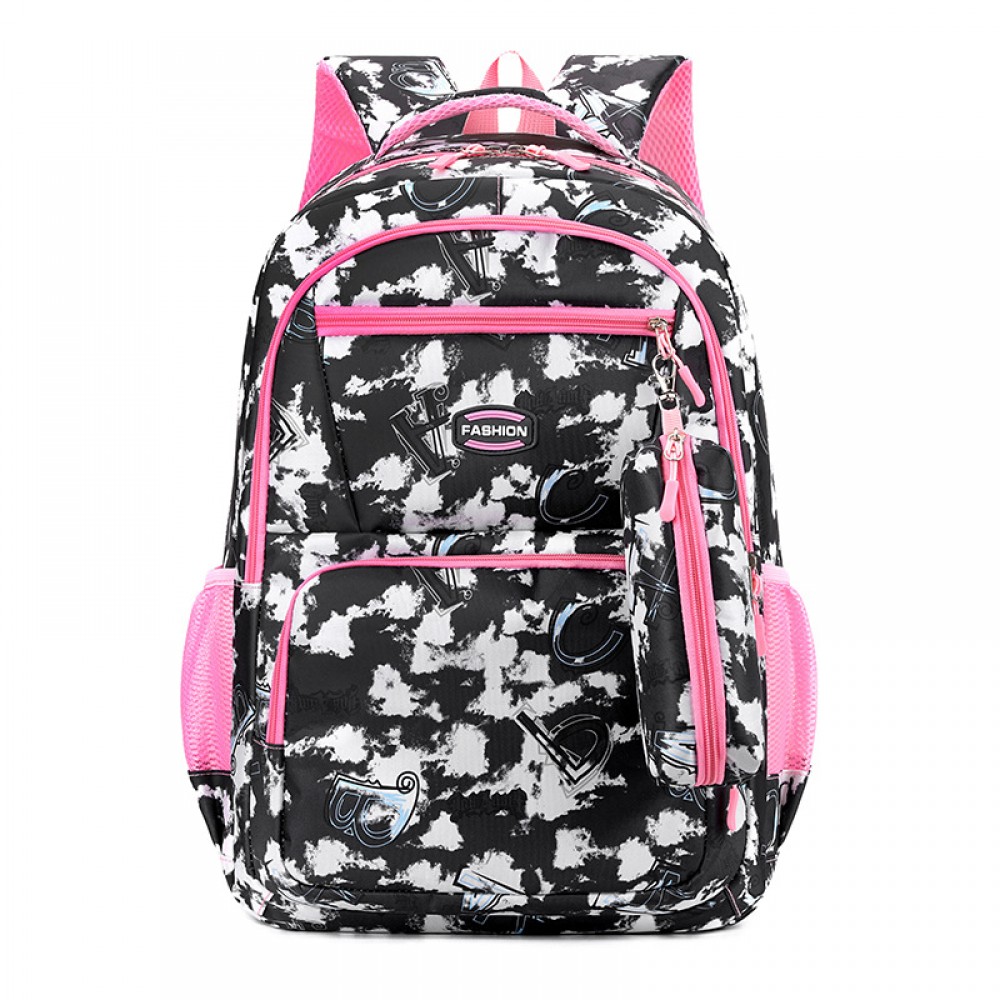 Cross-border E-commerce Backpack – Trendy Schoolgirls’ Pencil Case and Backpack, Korean-style Unisex Casual and Fresh-Style Backpack
