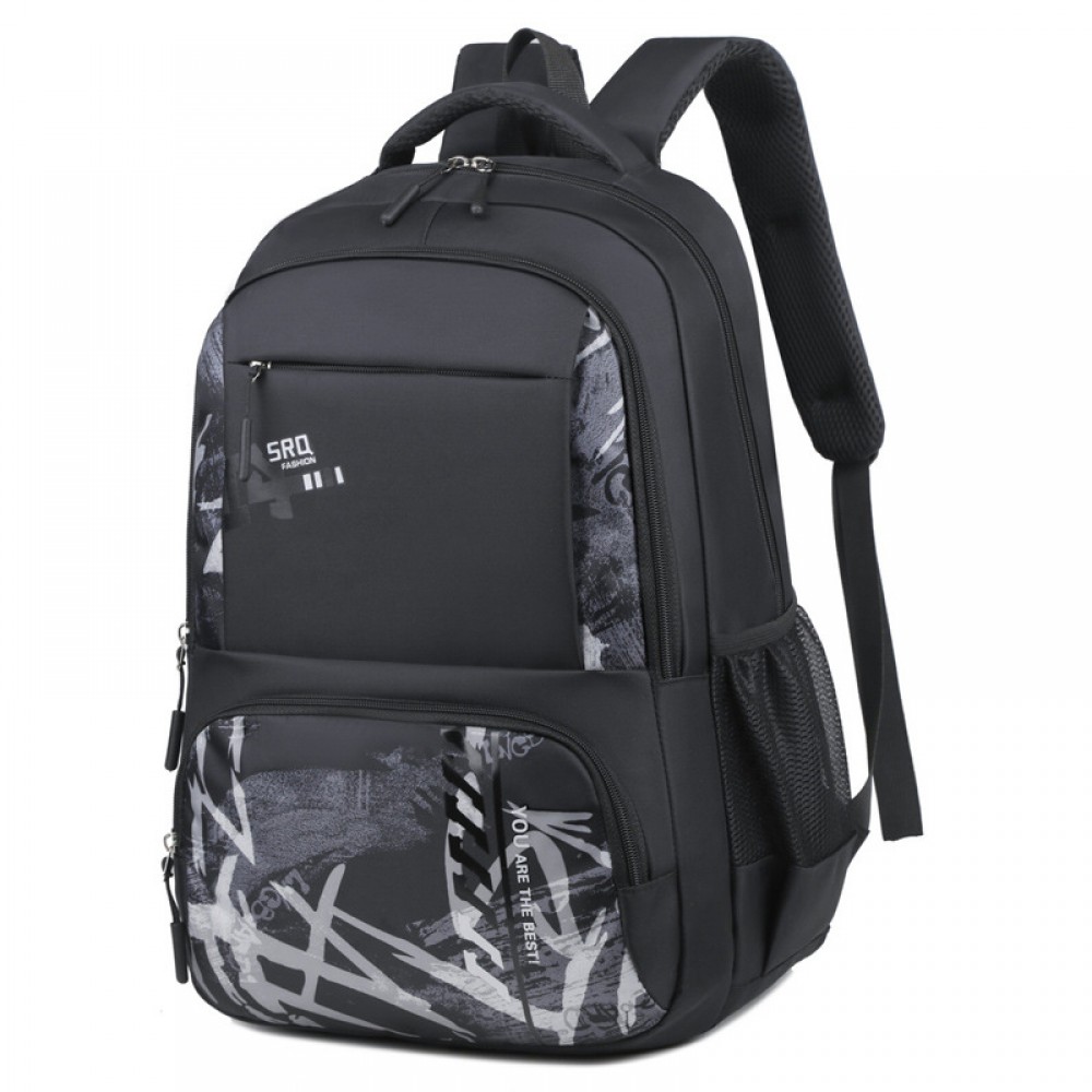 Cross-border foreign trade manufacturer wholesale unisex backpacks for junior high, senior high, and college students; casual large-capacity backpacks