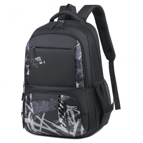Cross-border foreign trade manufacturer wholesale unisex backpacks for junior high, senior high, and college students; casual large-capacity backpacks
