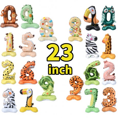New 65-inch Digital-Shaped Aluminum Foil Balloon Frame, 3D Balloon Number Frame, Balloon Box for Birthday Decorations