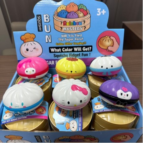 Cross-border Simulation Baozi (Steamed Bun) U.S. Anniversary Edition Slow-Rebound Squeeze Toy Gift Box Set