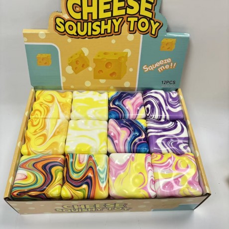 Butter stick, cheese cube, bread, butter squishy toy, slow-rebound realistic food stress-relief small toy, soft and mushy